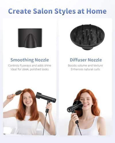 Black brushless motor ionic hair dryer — photo 4