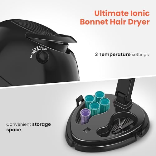 Portable Black Foldable Hooded Hair Dryer — photo 4