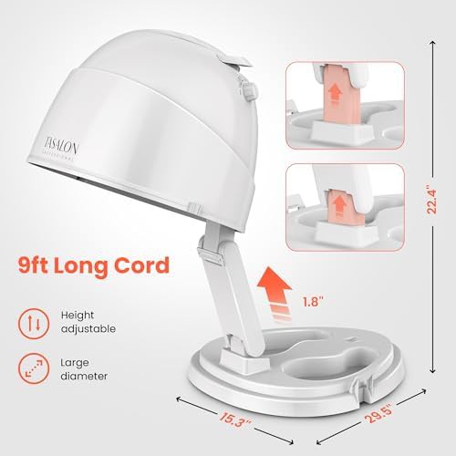 Portable White Foldable Hooded Hair Dryer — photo 3