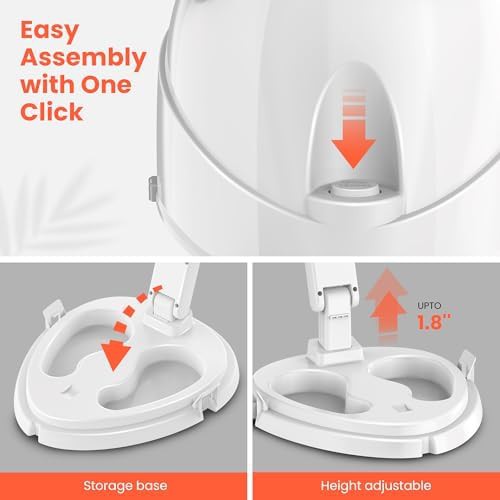 Portable White Foldable Hooded Hair Dryer — photo 5