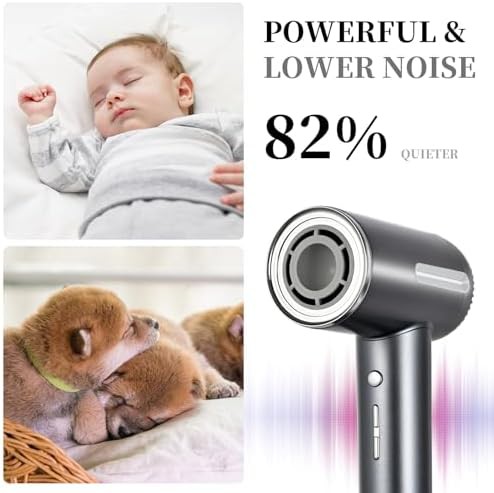 Plasma ionic blow dryer silver gray — photo 3