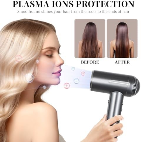 Plasma ionic blow dryer silver gray — photo 4