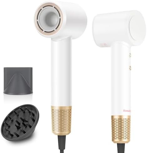 Compact brushless mini travel hair dryer