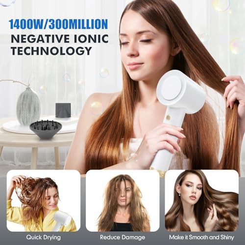 Compact brushless mini travel hair dryer — photo 3