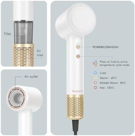 Compact brushless mini travel hair dryer — photo 4