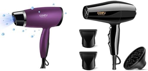 Mini ceramic negative ion hair dryer