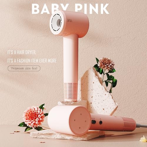 Pink Compact Hair Dryer with Magnetic Attachments — photo 5