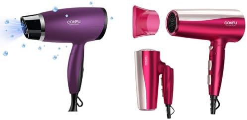 Mini ionic dryer for frizz-prone hair