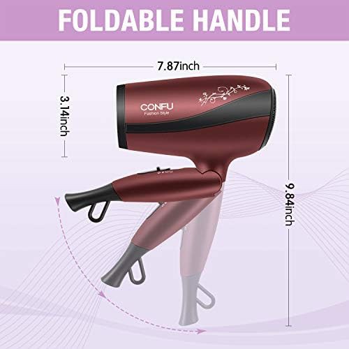 Ceramic tourmaline folding travel dryer — photo 3