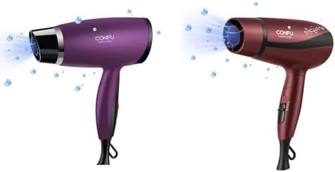 Compact folding handle travel hair dryer