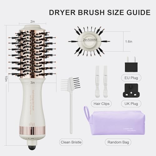 Travel dual voltage blow dryer brush — photo 5