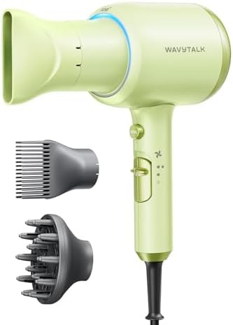 White ionic hair dryer with diffuser