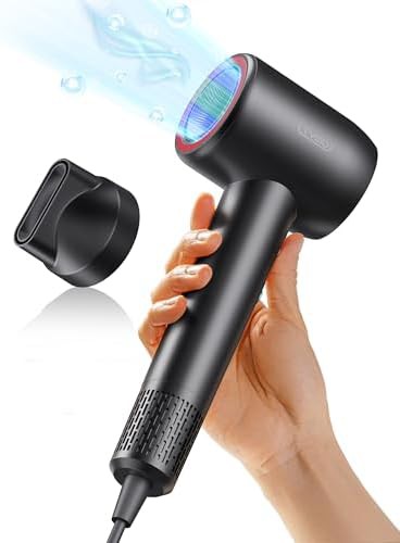 Gray portable high speed dryer with negative ions