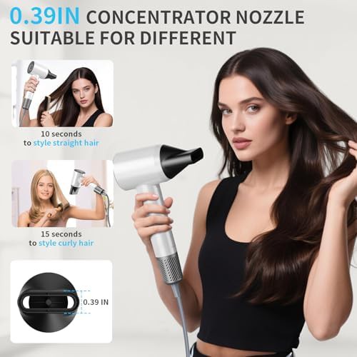 White Magnetic Nozzle Ionic Dryer — photo 5