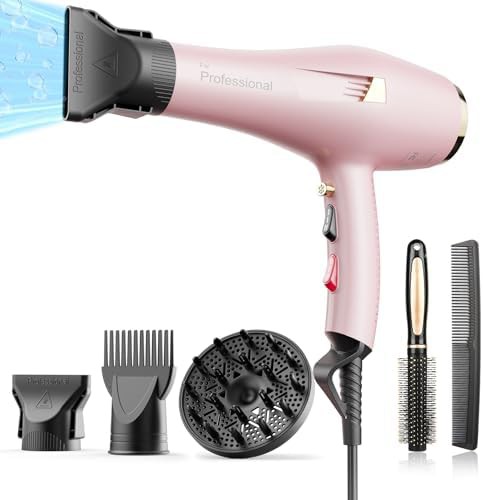 Pink Professional Salon Dryer with AC Motor