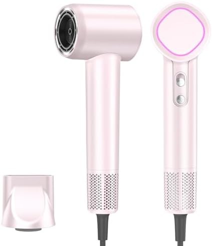 Thermo control negative ionic pink dryer