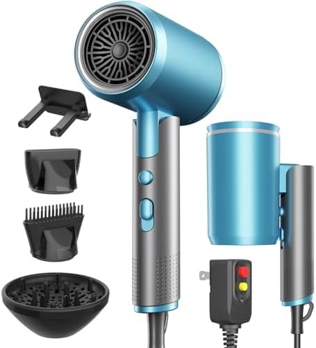 Portable blue and grey foldable dryer