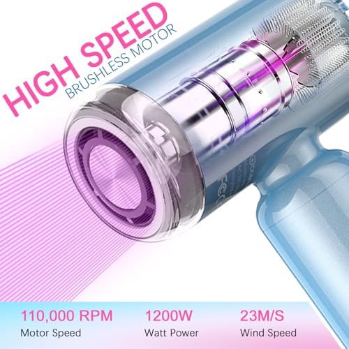 Mini High Speed Hair Dryer in Blue — photo 4