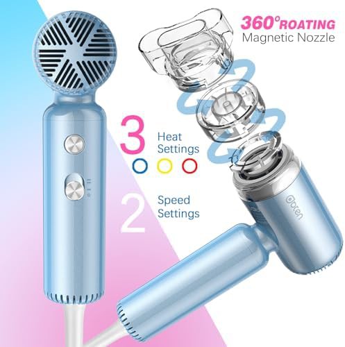 Mini High Speed Hair Dryer in Blue — photo 5