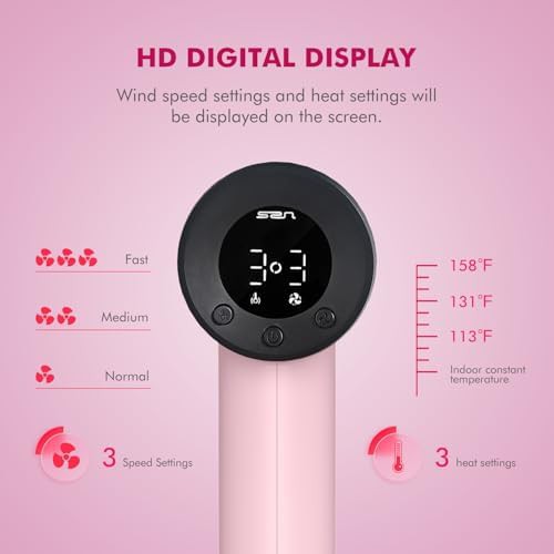 Pink mini travel dryer with magnetic nozzle — photo 4