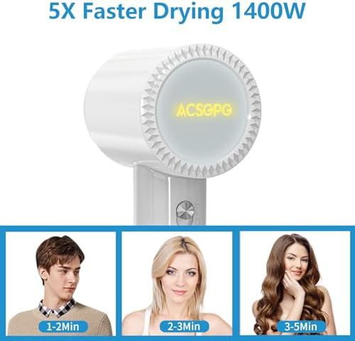 High speed brushless ionic dryer with child mode — photo 5