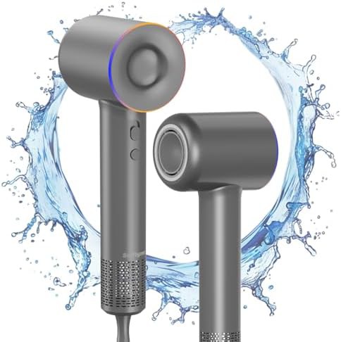 High speed ionic blow dryer in grey