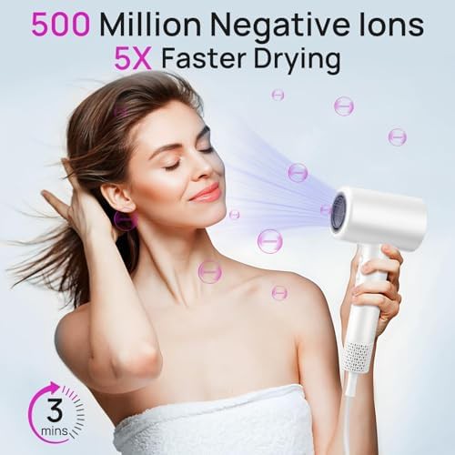 High speed ionic dryer with magnetic diffuser white — photo 3