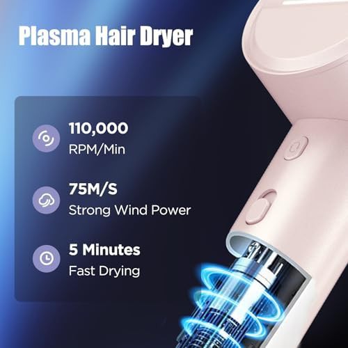 Plasma care quiet travel hair dryer — photo 5