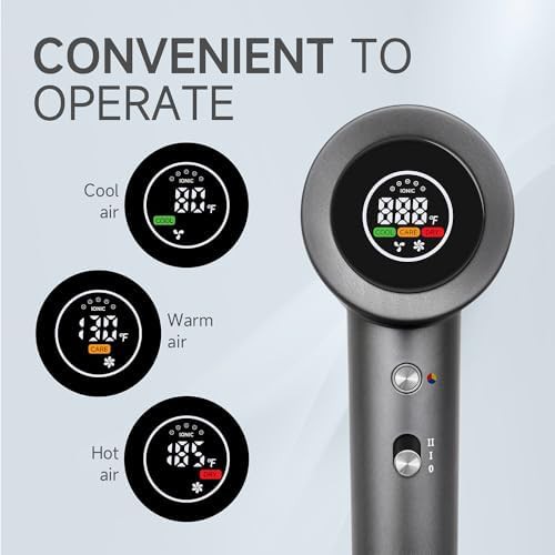 Digital display quiet travel hair dryer — photo 5