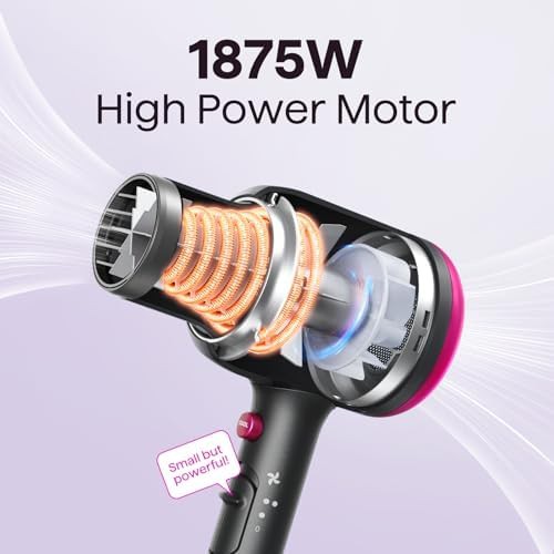 Black ionic hair dryer and flat iron set — photo 3