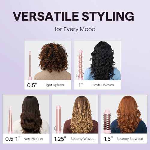 Professional hair dryer and interchangeable curling set — photo 5
