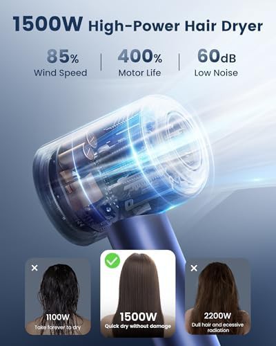 Blue hair dryer for curly hair — photo 3