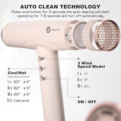 Ceramic pink high speed salon dryer — photo 3