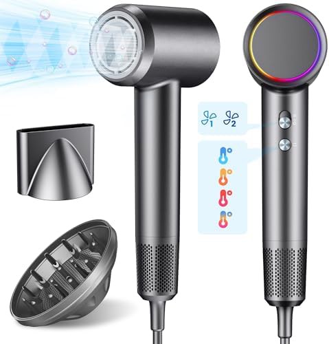 Brushless motor dryer with diffuser nozzle