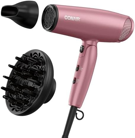 Folding Handle Ionic Dryer in Rose