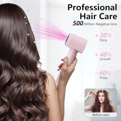 High speed ionic hair dryer in pink — photo 3