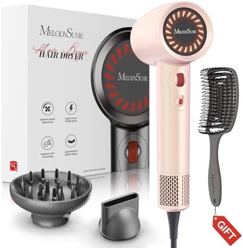 Light pink quiet dryer with diffuser