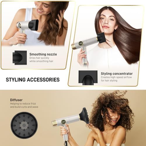 Gold Dual Voltage Dryer with Magnetic Diffuser — photo 3