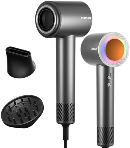 High Speed Ionic Blow Dryer in Black Gray