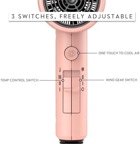 Babe Pink Diffuser Hair Dryer 1600W — photo 3