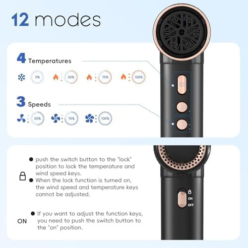 High Speed Ionic Salon Blow Dryer with Diffuser — photo 3
