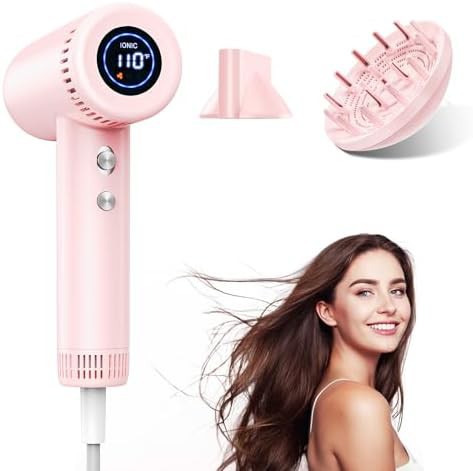 High speed ionic travel hair dryer
