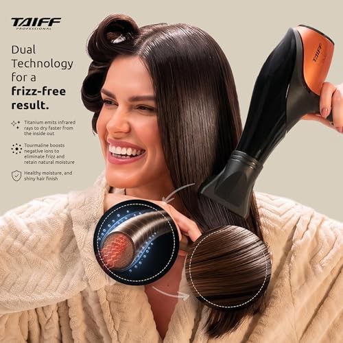 Orange Ionic Tourmaline Professional Blow Dryer — photo 3