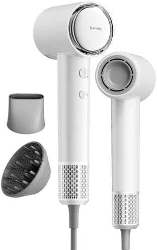 White Ionic Low Noise Compact Dryer