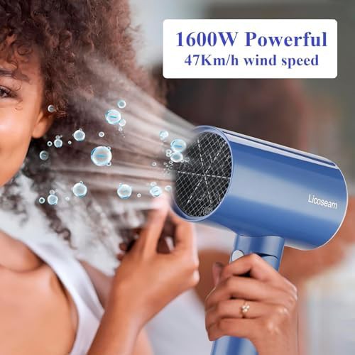 Blue Small Foldable Travel Hair Dryer — photo 4