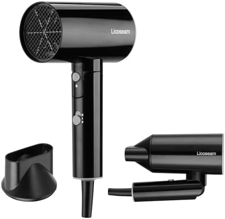 Black Small Foldable Travel Hair Dryer