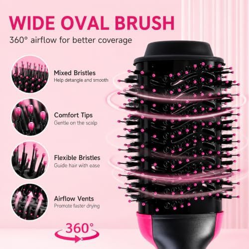 Ionic hot air brush with oval barrel — photo 5