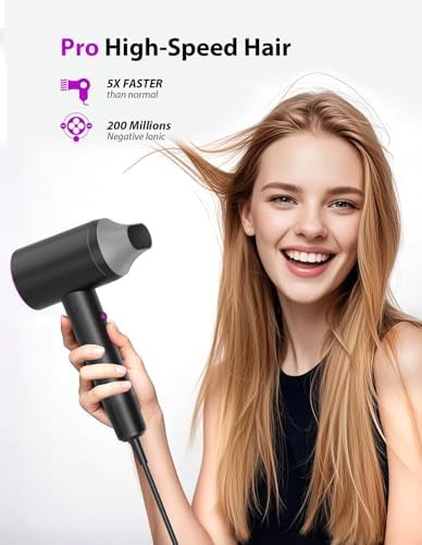 Black Travel Ionic Dryer with Secure Lock — photo 3
