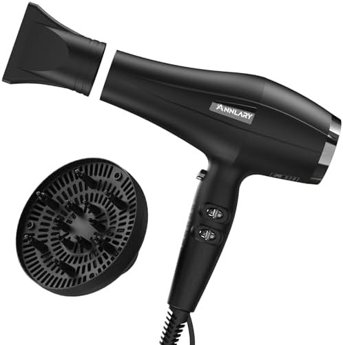 Powerful ionic salon blow dryer with nozzle