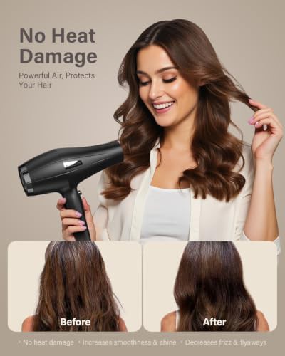 Powerful ionic salon blow dryer with nozzle — photo 3
